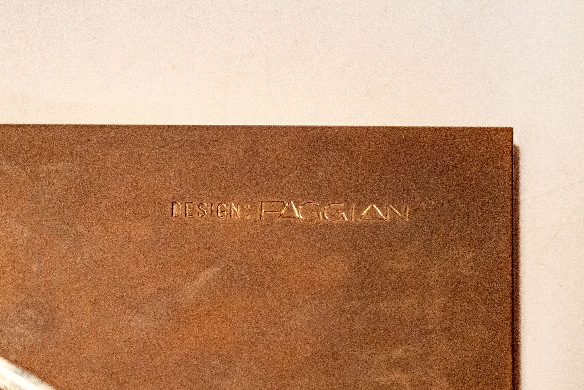 Steel flower holder sculpture by Mario Faggian for MAM, Italy 70s