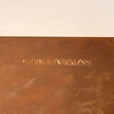 Steel flower holder sculpture by Mario Faggian for MAM, Italy 70s