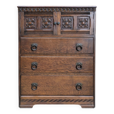 English high chest of drawers