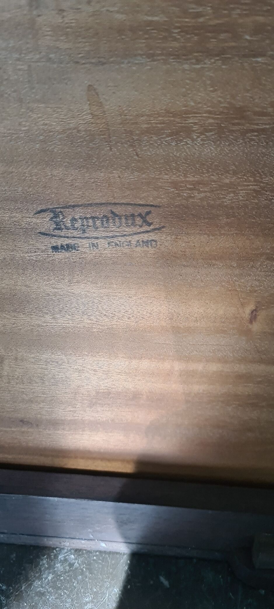 Pair of vintage military campaign wooden nightstands by reprodux england