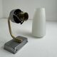 Pair of vintage fluted glass wall lights