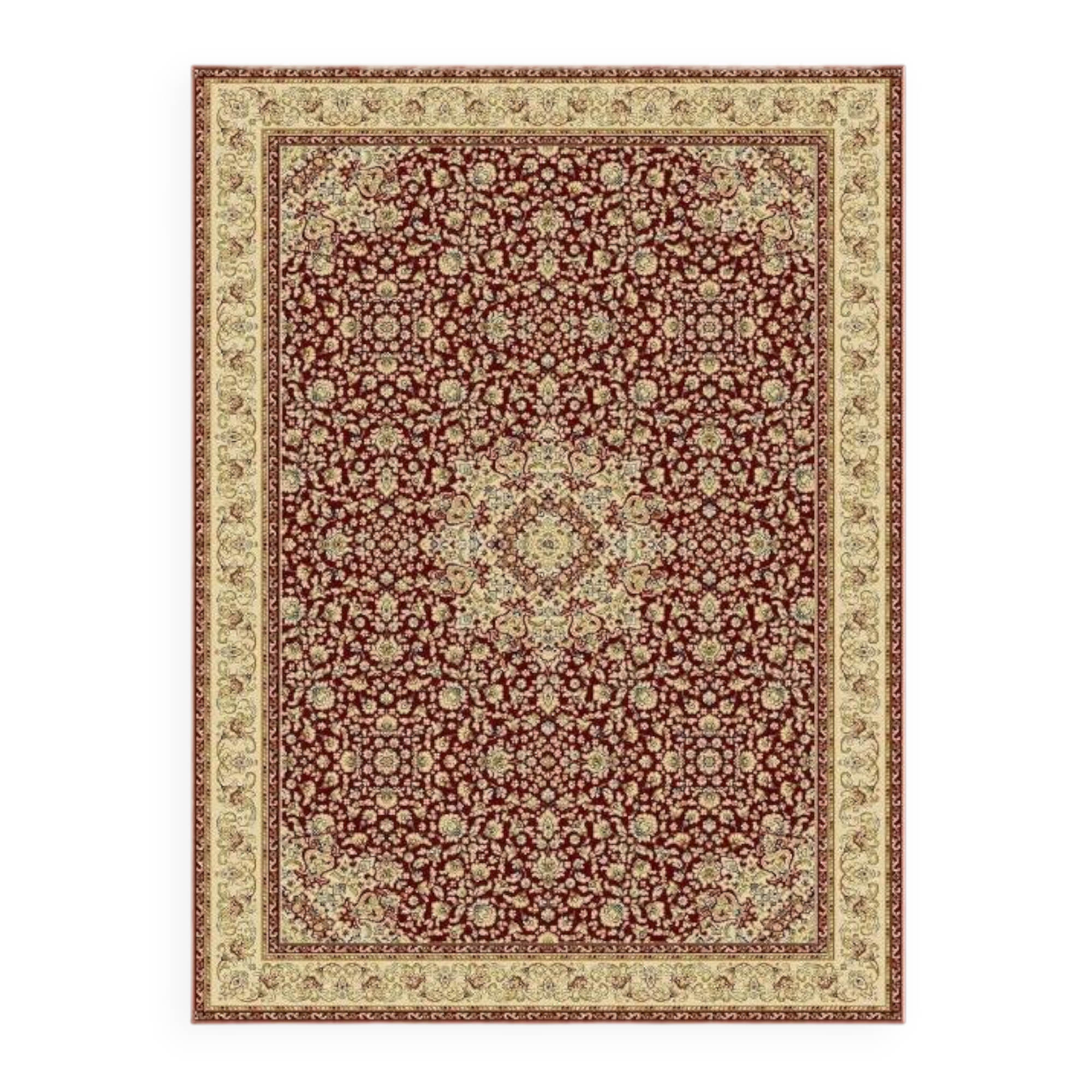 Oriental house rug with patterns