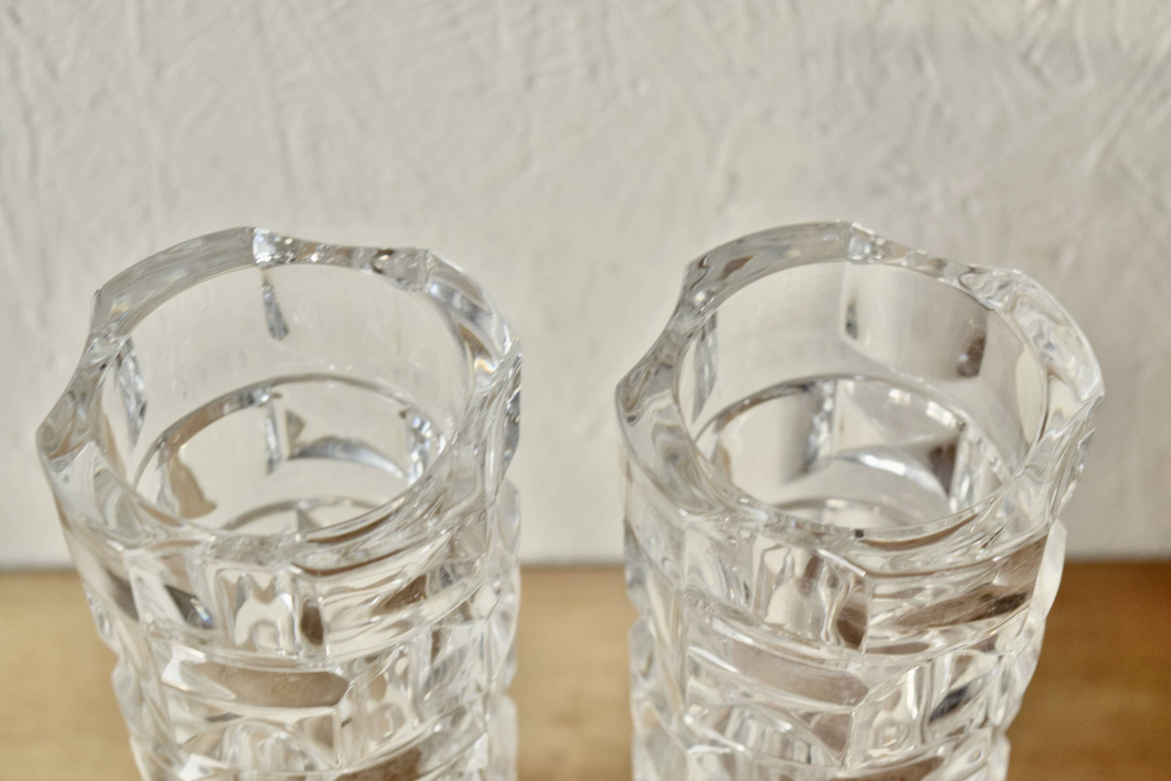 Pair of Cristal d'Arques vases