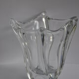 Signed vintage Daum Crystal vase