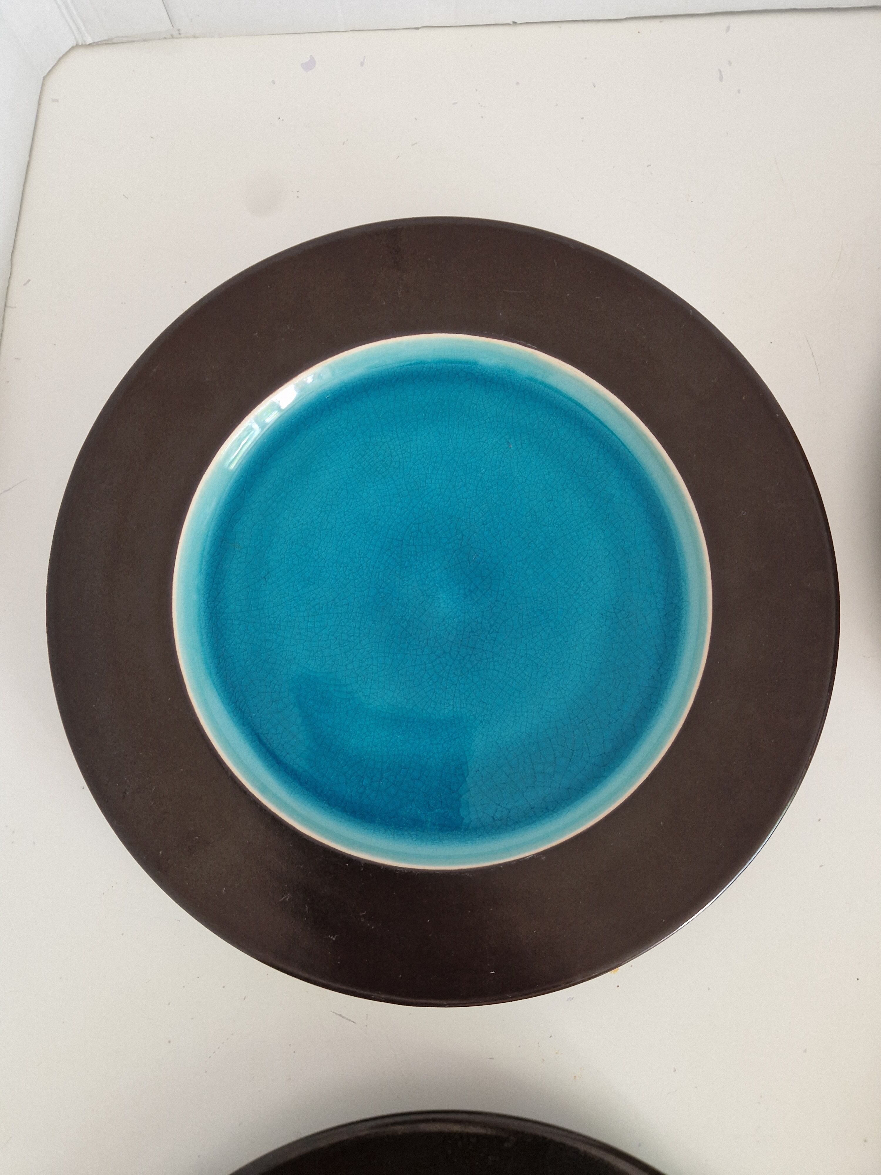 Set of 6 Flat Plates Geneviève Lethu Model Salomé