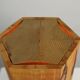 Lampe de table hexagonale en pin, milieu du siècle, Scandinavie