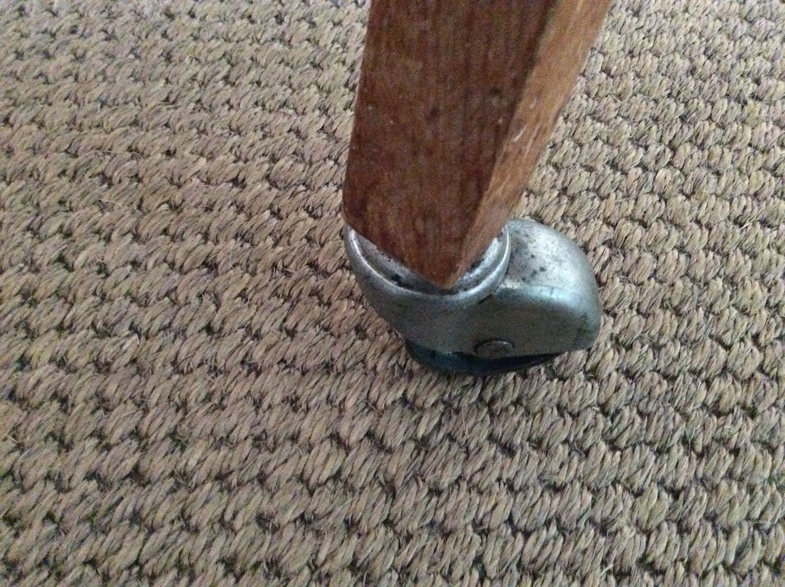 Wooden chair with wheels