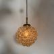 XL Helena Tynell glass bubble hanging lamp pendant, 1970s