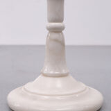 White Marble floor lamp Regency Italy 1970s
