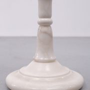 White Marble floor lamp Regency Italy 1970s