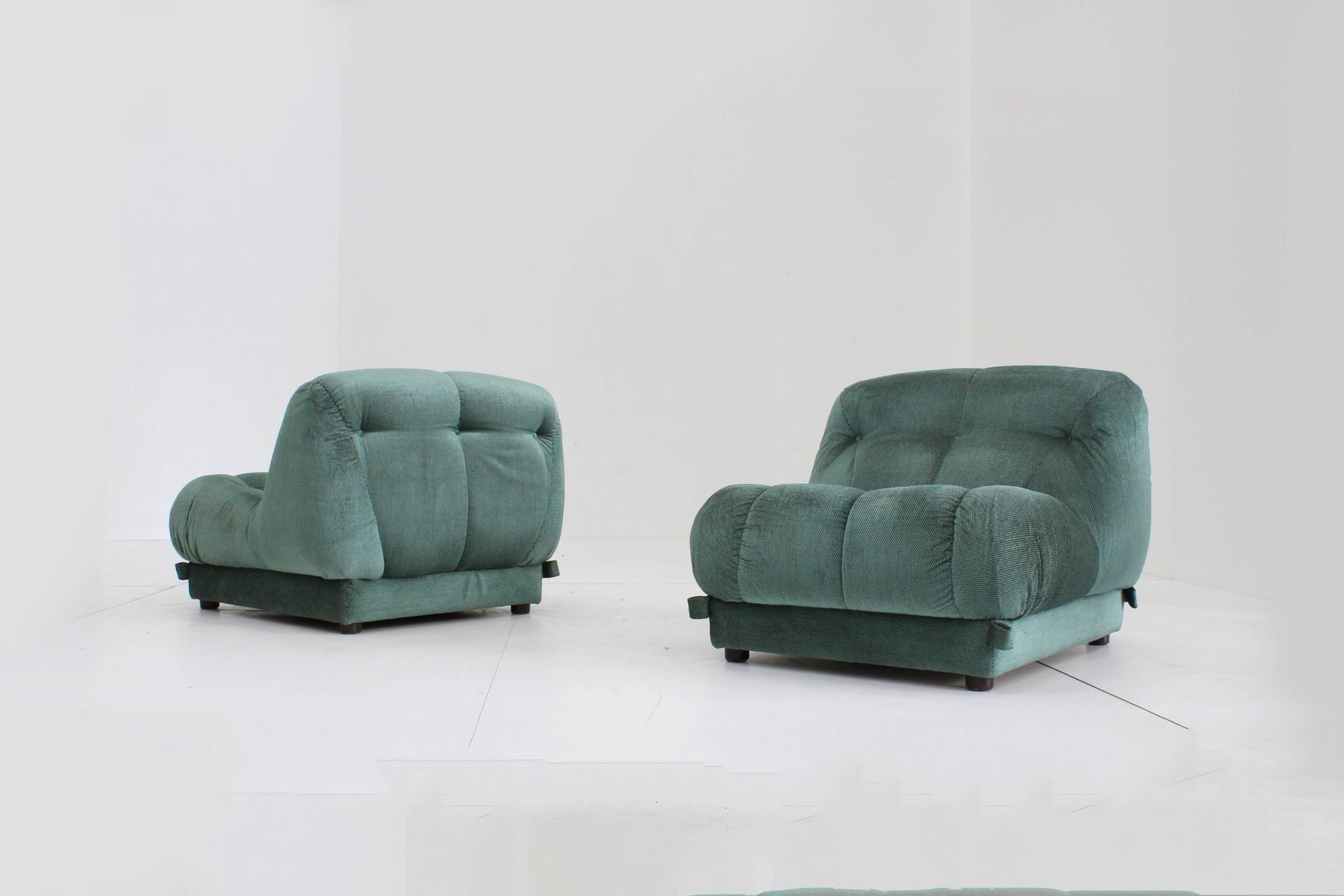Set Mimo padova Nuvolone lounge chairs- Rino Maturi , Italy 1970s