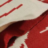 Tapisserie murale en laine rouge à motifs abstraits de la nature 72 x 180 cm