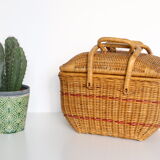 Wicker basket, picnic basket