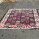 Handmade knotted wool Bakhtiar rug from Iran, burgundy, 200x300cm