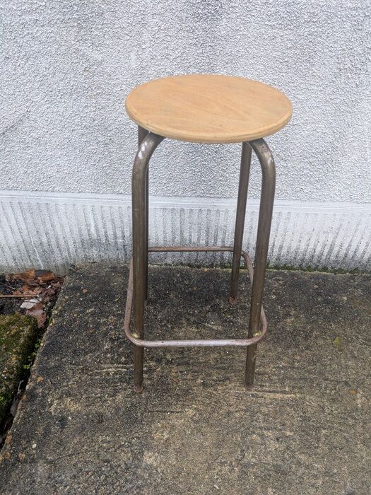 High workshop stool