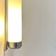 Vintage art deco wall light, chrome and opaline glass, France 1930
