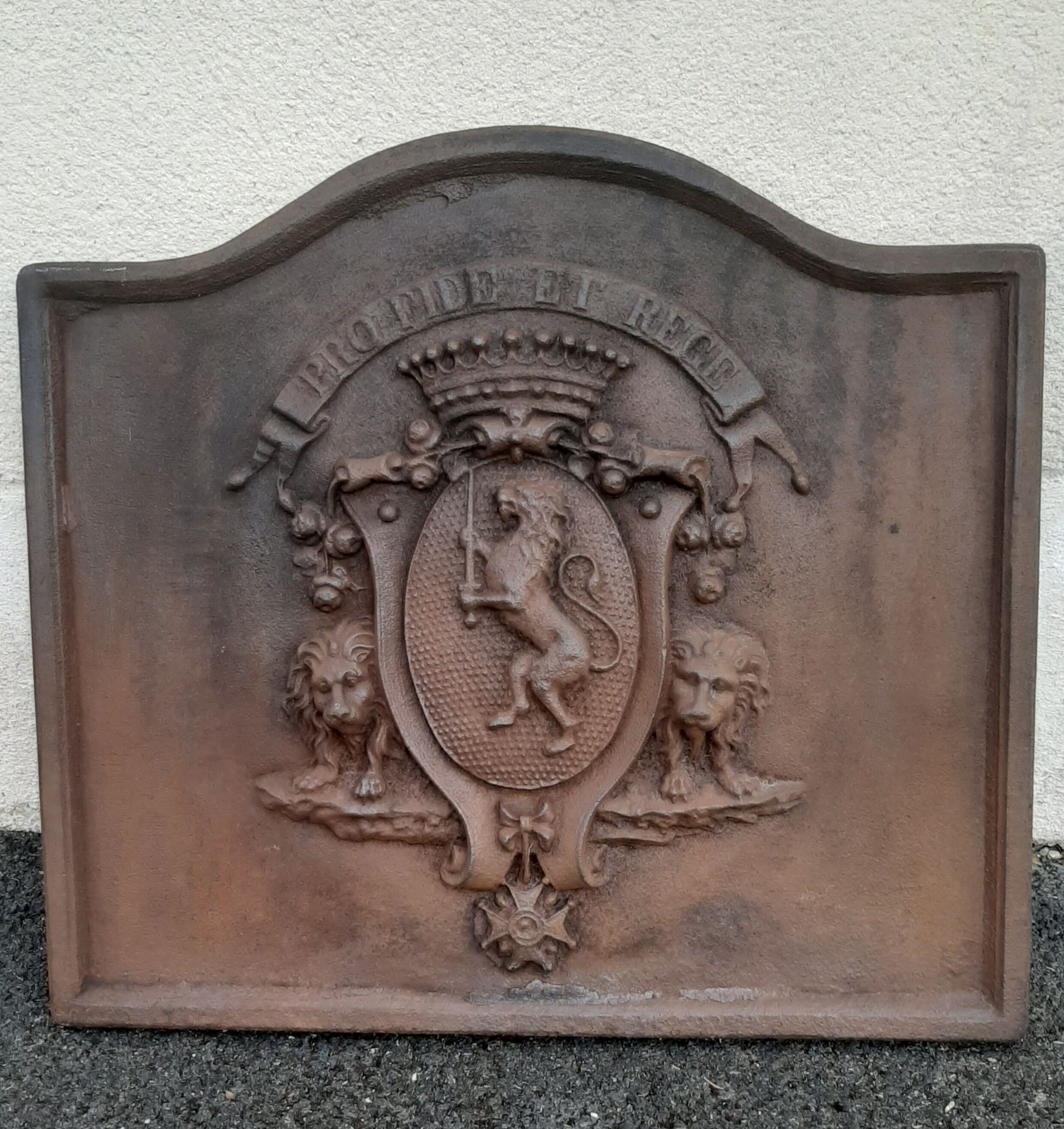 PLAQUE DE CHEMINÉE Fonte Napoleon EUR 350,00 - FR