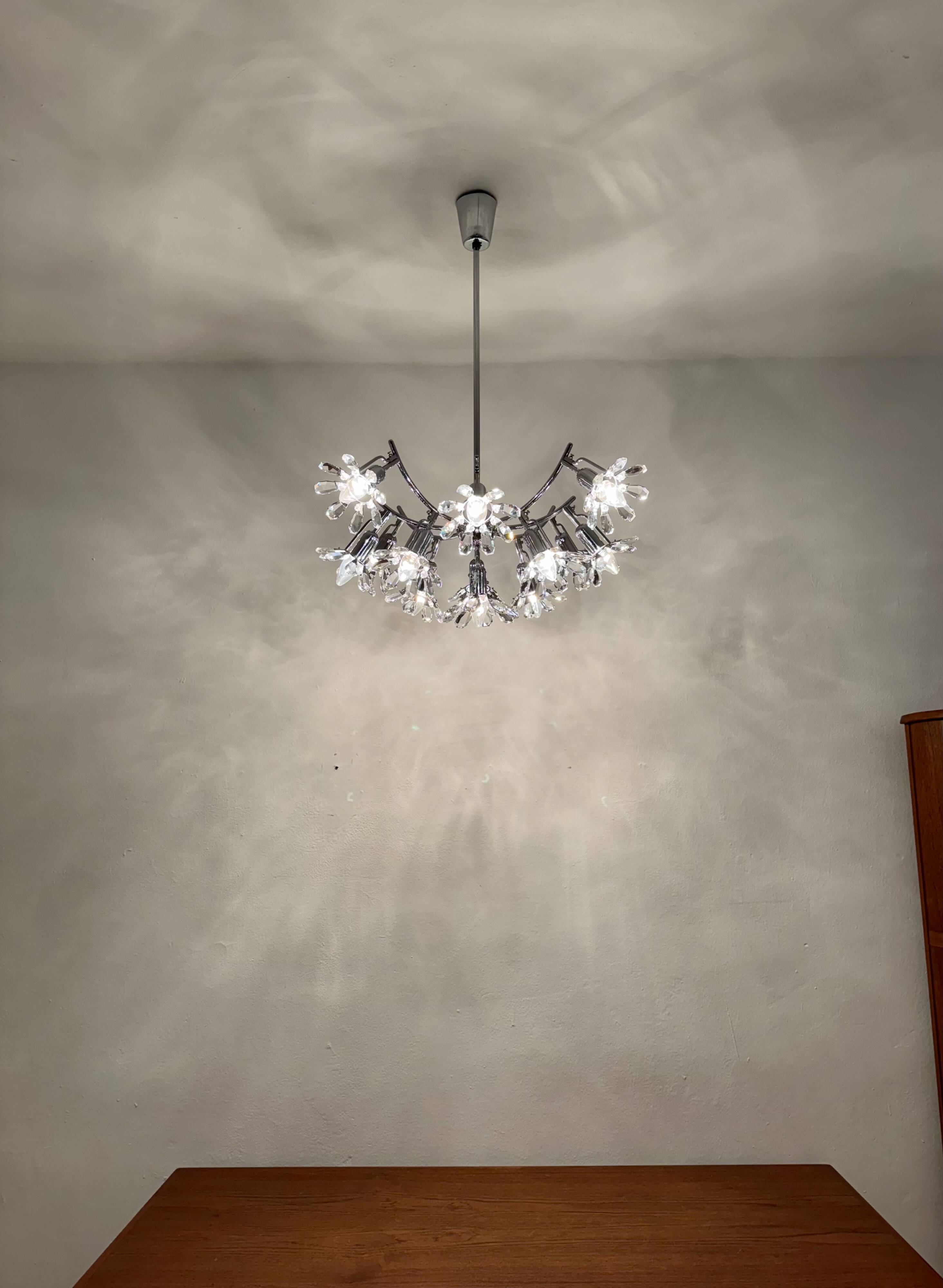 Crystal Glass Chandelier by Bakalowits