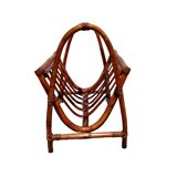 Rattan magazine rack