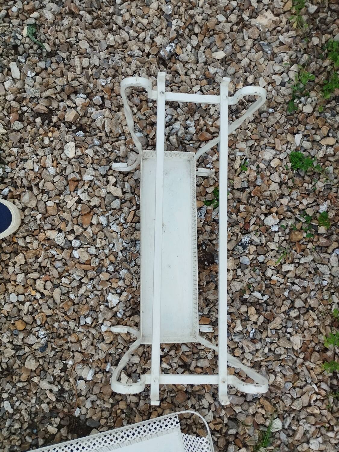 Antique vintage wrought iron planter