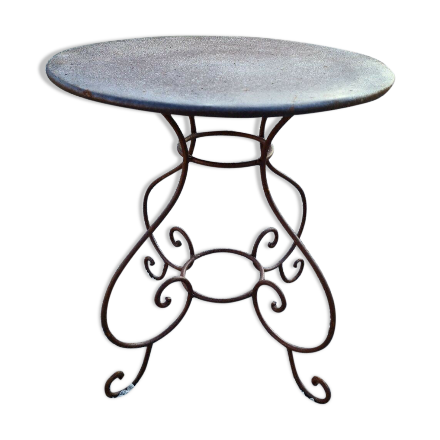 Iron garden table