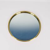 Modern brass mirror from the mid-century by Glasmäster in Markaryd, Sweden, 1960s.