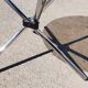 Vintage glass round table