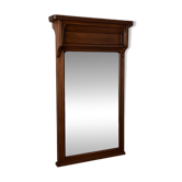 Very large trumeau mirror from the Art Nouveau period in mahogany / h 196cm