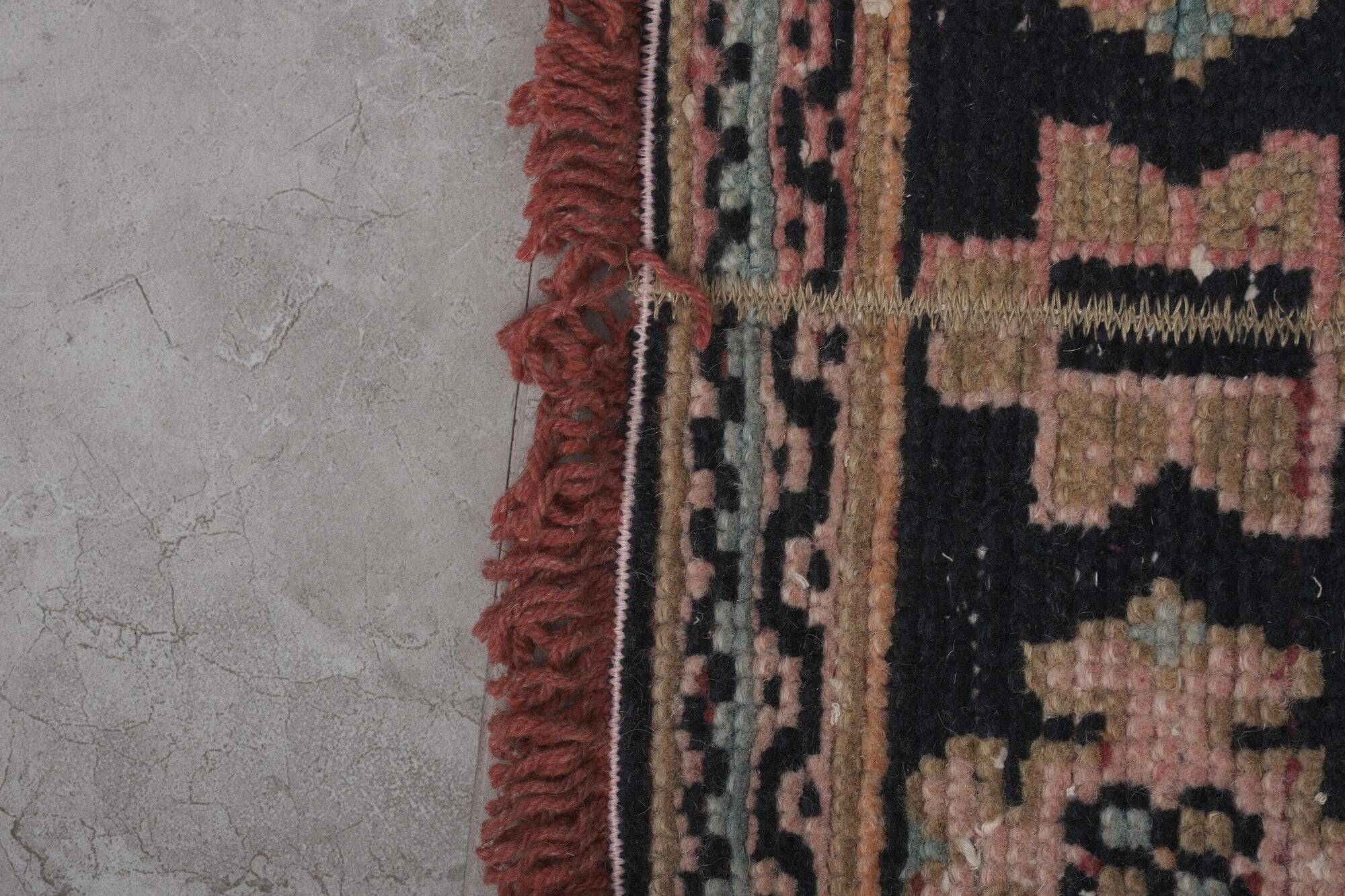 Vintage Turkish hallway rug 51x681 cm