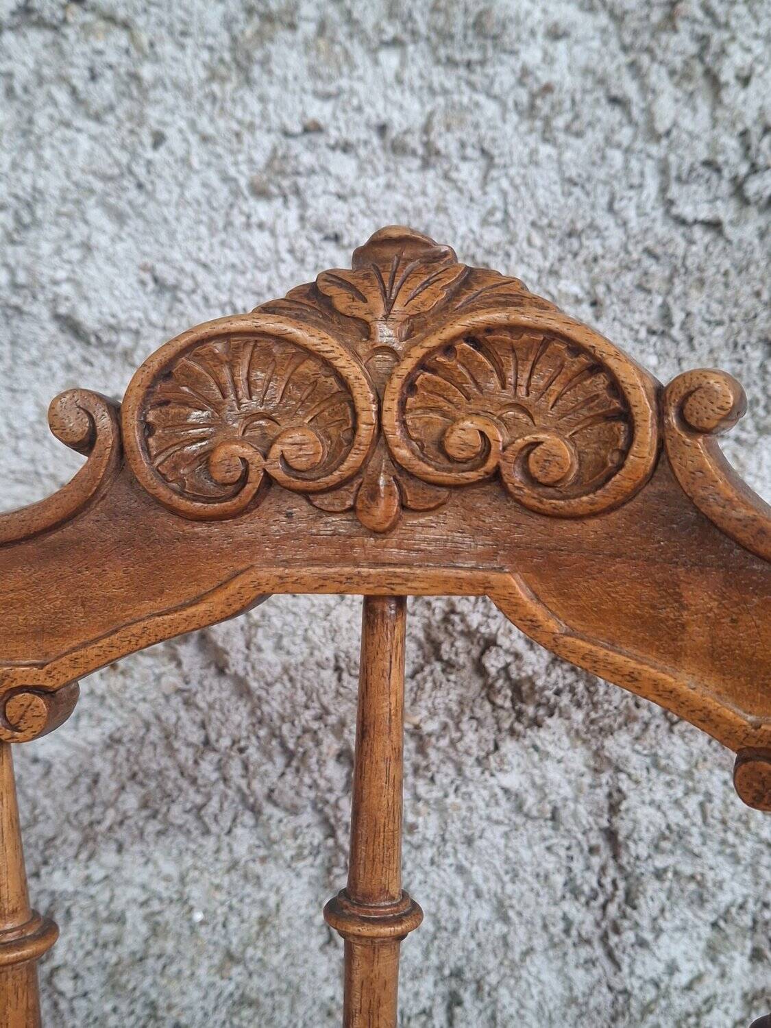 Pair of carved Louis XVI flying chairs ~ 1900 Belle Époque