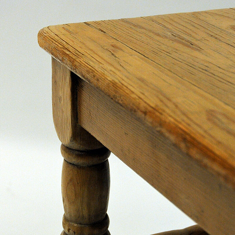 Swedish Pine stool pair in barock style 1920s