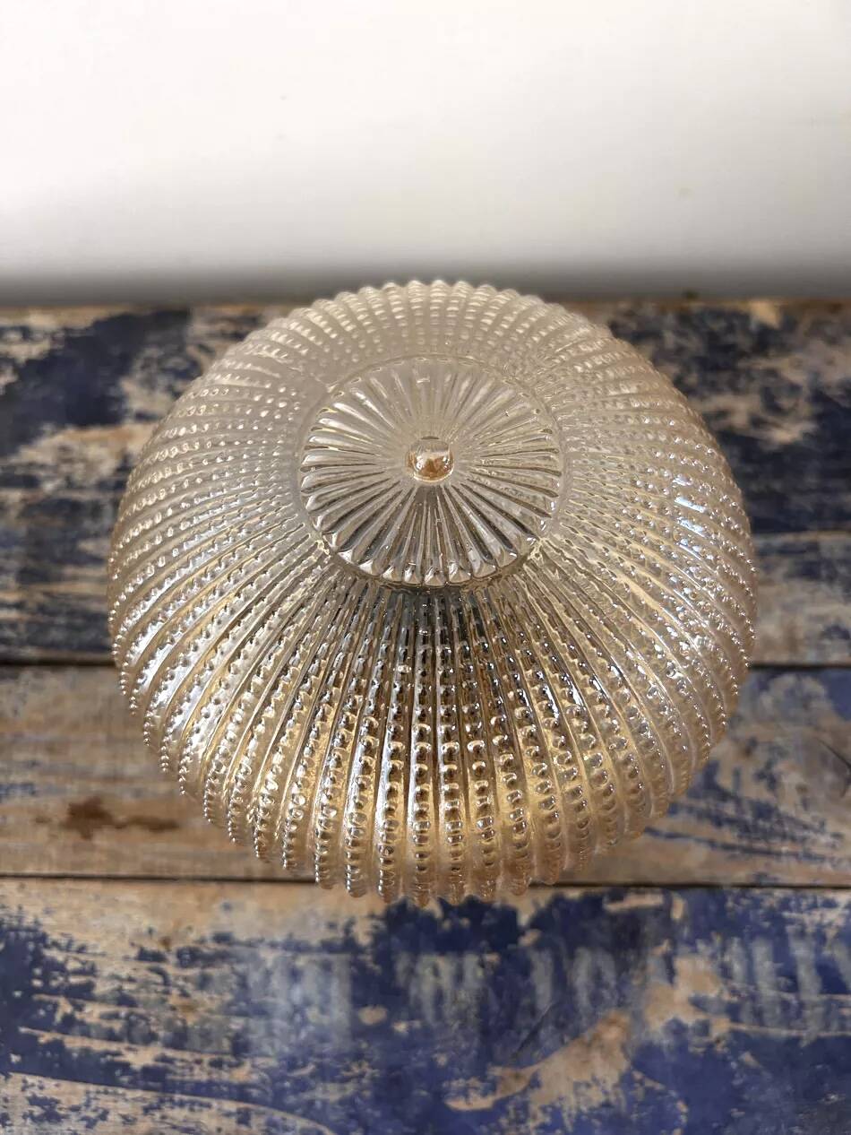 Golden globe wall light