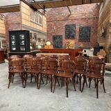 Suite of 23 bistro chairs