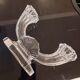Bougeoir  2 branches en cristal Art déco Val Saint Lambert