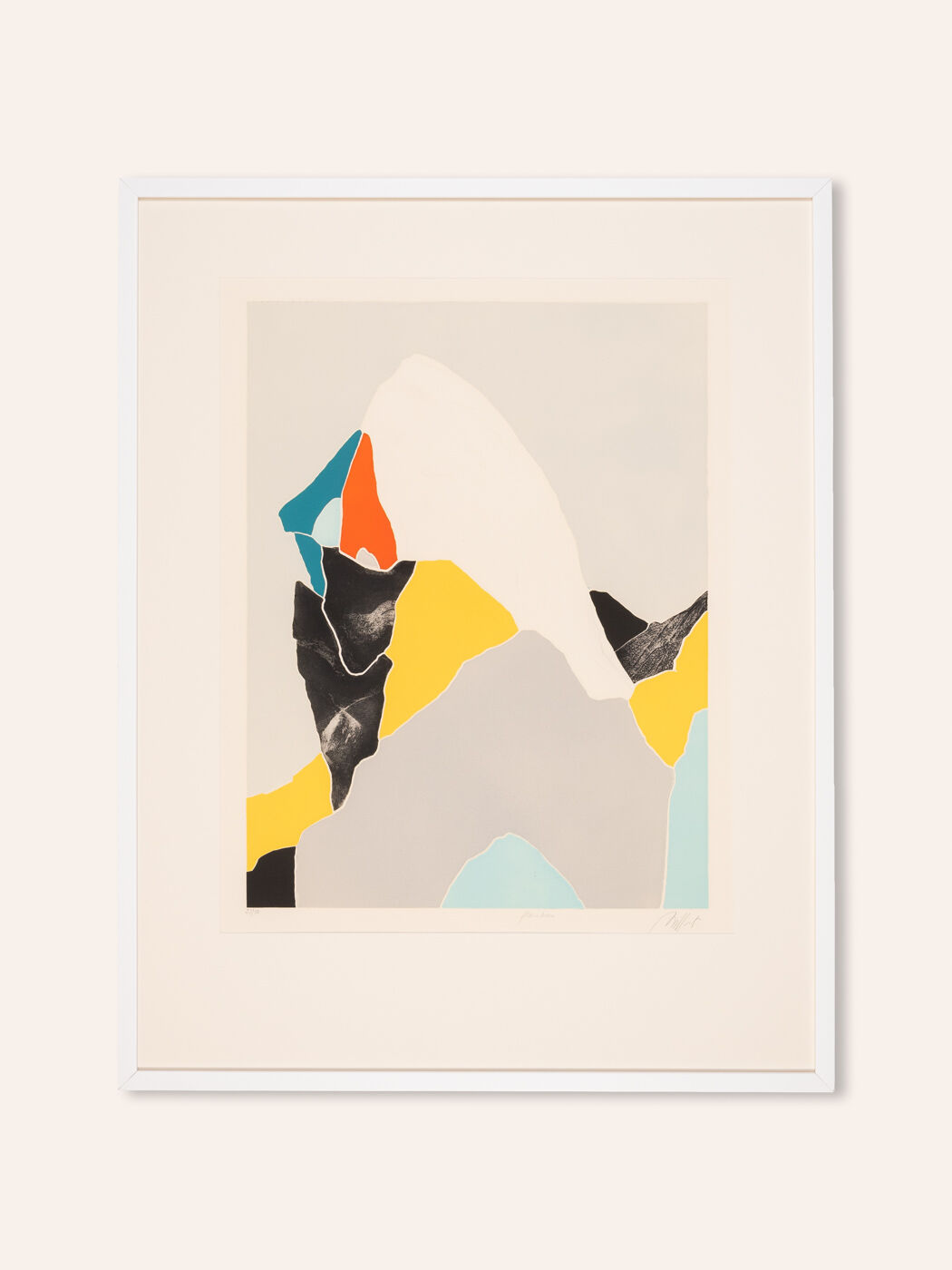 Woman in Profile, Etching on Paper, 76 x 97 cm