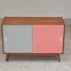 Buffet commode U-452 rose par Jiri Jiroutek pour Interier Praha 1960