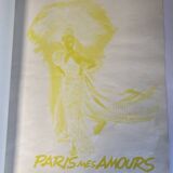 Original gouache of the poster "Paris, My Loves" by Joséphine Baker, 1959 • ART