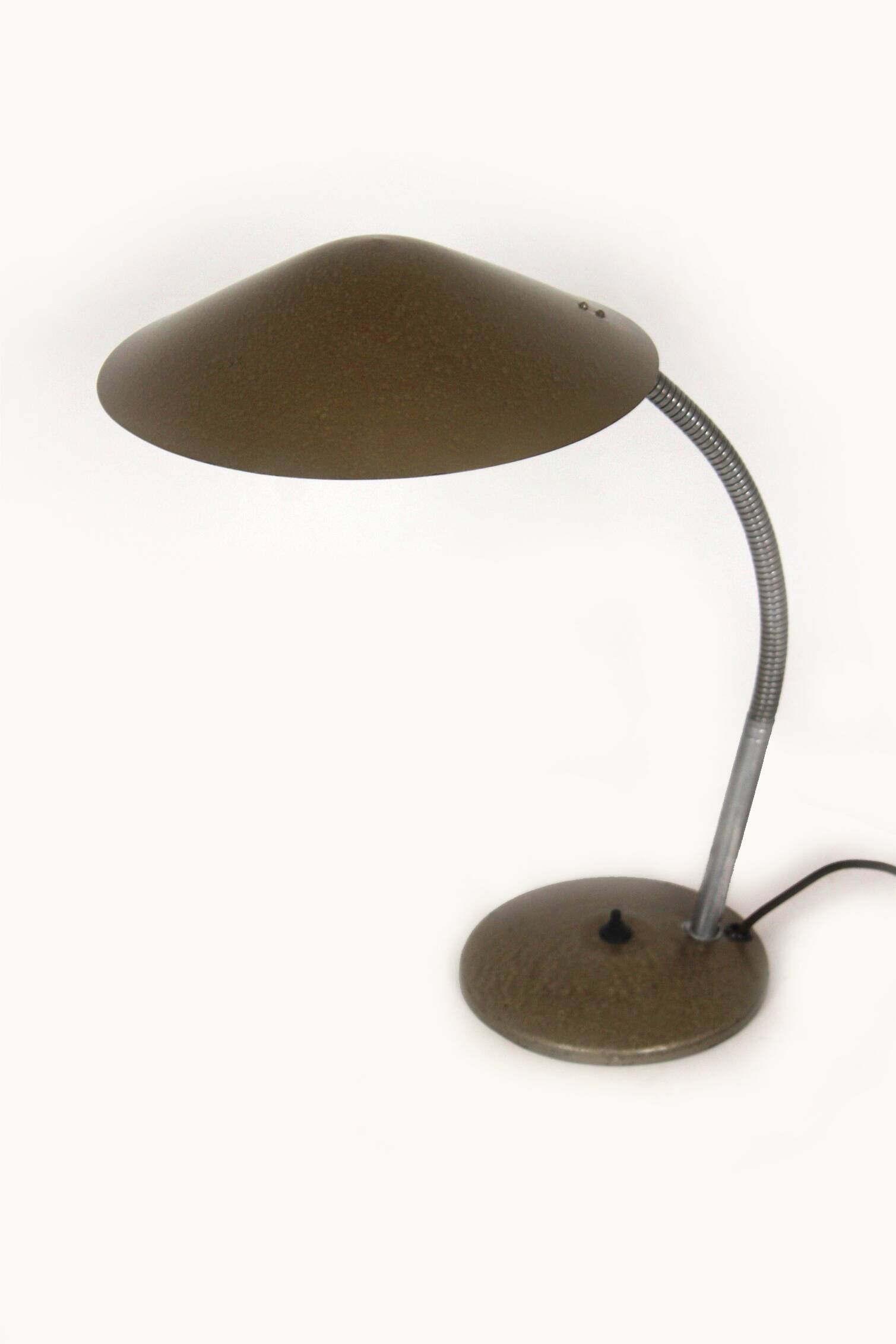 Large Industrial Table Lamp, 1940s