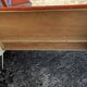 Bench chest and chair Skaï vintage orange 60s/70s