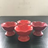 Set of 4 ice cream cups