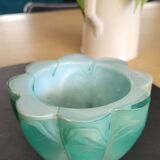 Pot en verre bicolore