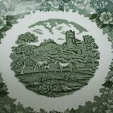 6 assiettes creuses Adams English Scenic vert