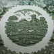 6 hollow plates Adams English Scenic green