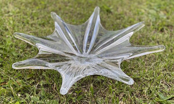 Coupe étoile cristal baccarat centre de table vintage 1960