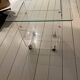 Table Roulante Desserte David Lange Plexiglas et Verre 4 Niveaux Vintage