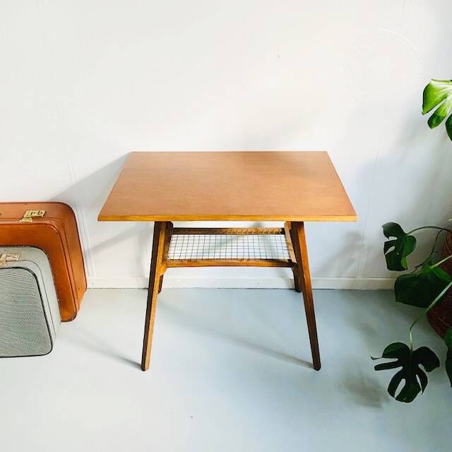 Vintage Danish Design Tv Table Midcentury Side Table Drevopodnik Holešov