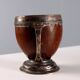 Tasses anciennes en noix de coco et argent, Europe du Nord, XIXe siècle