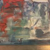 Oil on canvas signed Nathalie Pogarieloff