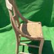Antique French wicker wabi sabi chair