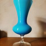 Blue opaline vase